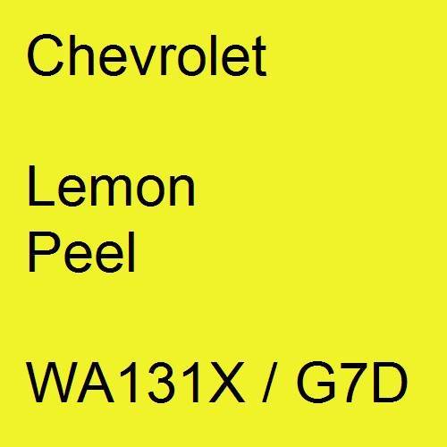 Chevrolet, Lemon Peel, WA131X / G7D.